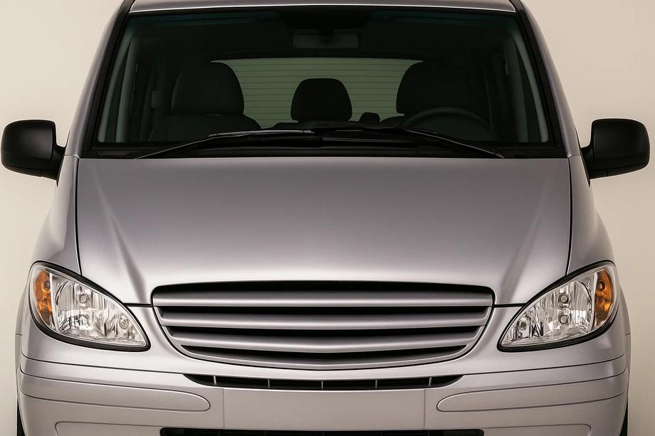 Mercedes Vito W639 2004-2014 гг. Передняя решетка радиатора V2 (2004-2010, грунтованная под покраску) Фото 1