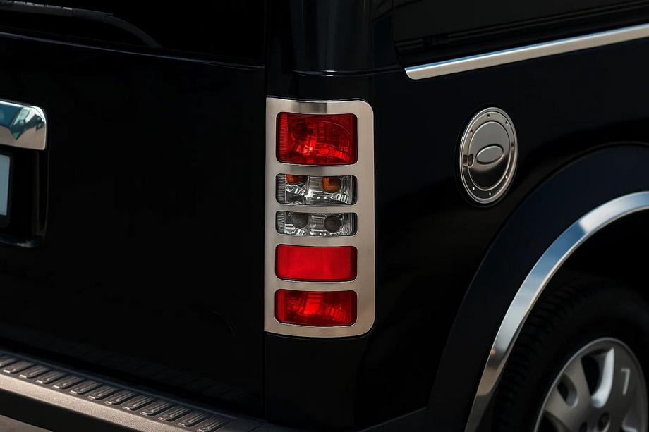 Ford Connect 2002–2006 гг. Хромированные накладки на задние фонари (2 шт., нержавейка) Carmos - Турецкая сталь Фото 3