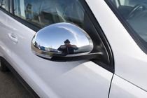 Volkswagen Sharan 2010-2023 гг. Накладки на Зеркала (2 шт, Нержавеющая Сталь) Carmos - Турецкая Нержавеющая Сталь фото 7