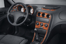 Alfa Romeo 156 1997-2007 гг. Накладки на панель приборов (Meric) Титан фото 1