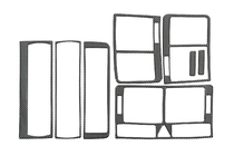 Audi A2 1999-2005 гг. Накладки на панель приборов (Meric) Темное дерево фото 5