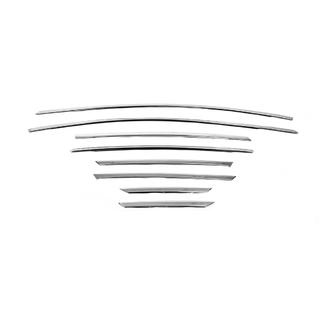 Верхние молдинги окон нержавейка (8 шт) Ford Focus III 2011-2017 гг. фото 2