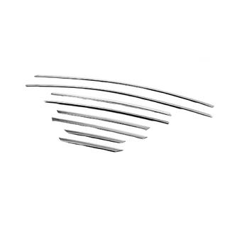 Верхние молдинги окон нержавейка (8 шт) Ford Focus III 2011-2017 гг. фото 3