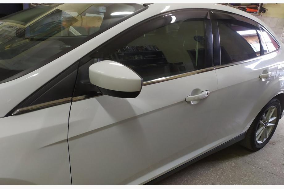 Ford Focus III 2011-2017 гг. Нижние молдинги окон нержавейка (8 шт) Фото 12
