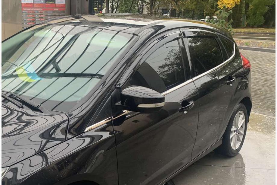 Ford Focus III 2011-2017 гг. Нижние молдинги окон нержавейка (8 шт) Фото 2