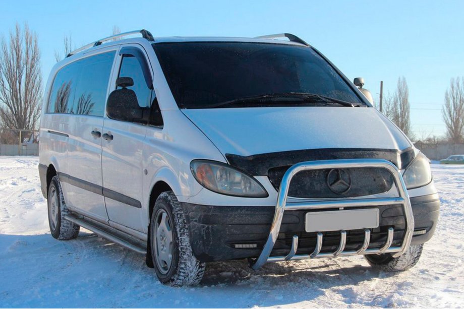 Mercedes Vito W639 2004-2014 гг. Кенгурятник XL-WT025 (нержавейка) Фото 1