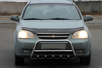 Chevrolet Lacetti 2003-2024 гг. Передняя дуга WT003 (60 мм, нерж.) фото 2