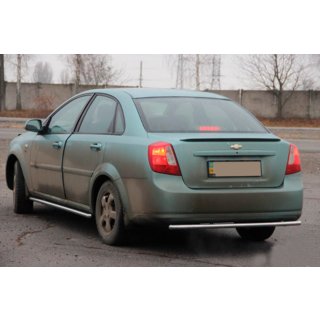 Задняя Защита AK002 (42мм, Нержавейка) Chevrolet Lacetti 2003-2024 гг. фото 2