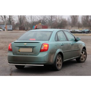 Задняя Защита AK002 (42мм, Нержавейка) Chevrolet Lacetti 2003-2024 гг. фото 3