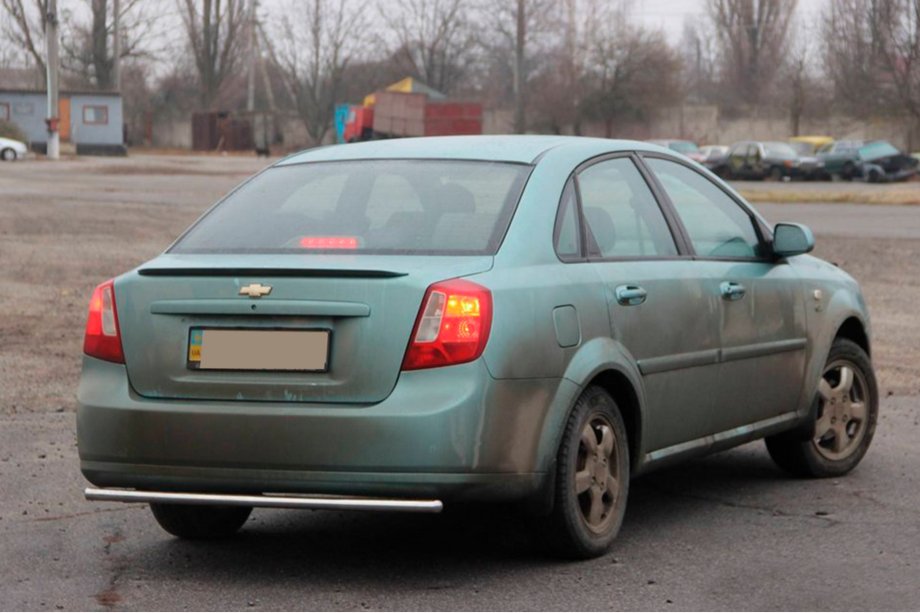 Chevrolet Lacetti 2003-2024 гг. Задняя Защита AK002 (42мм, Нержавейка) Фото 3