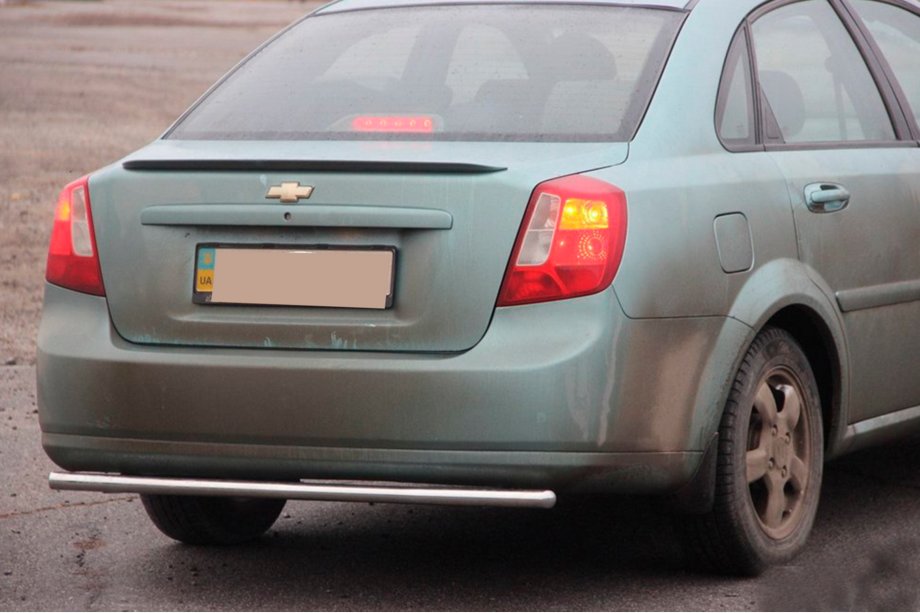 Chevrolet Lacetti 2003-2024 гг. Задняя Защита AK002 (42мм, Нержавейка) Фото 4