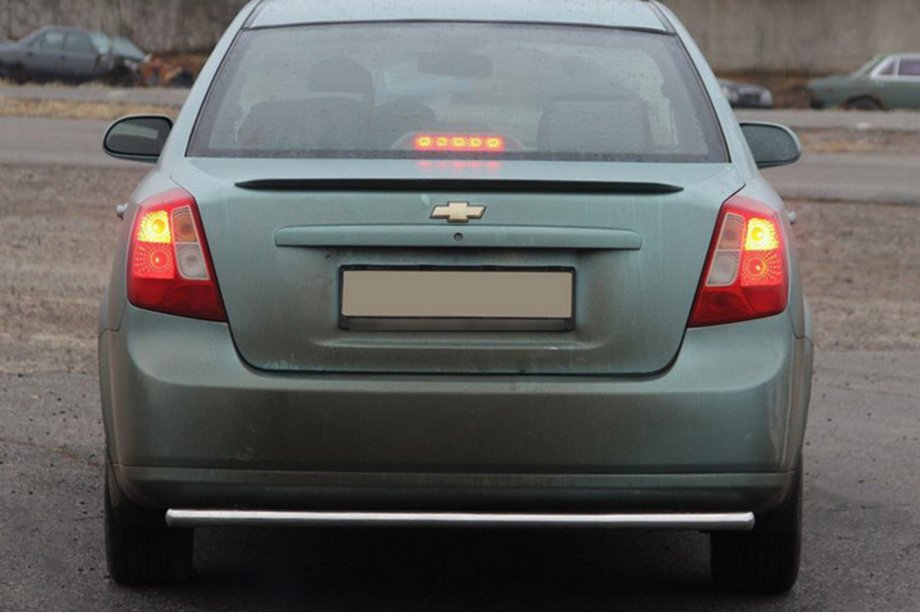 Chevrolet Lacetti 2003-2024 гг. Задняя Защита AK002 (42мм, Нержавейка) Фото 1