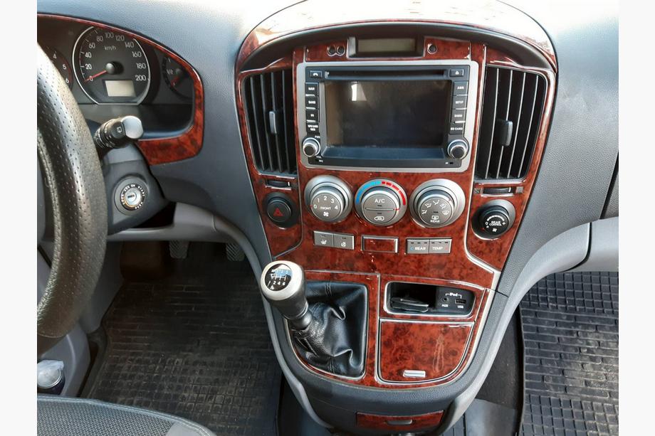 Hyundai H300, H1, Starex 2008-2020 гг. Накладки на панель приборов (Big Set) Титан Фото 8