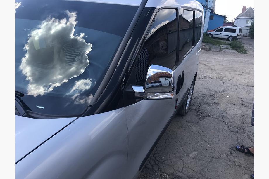 Opel Combo 2012-2018 гг. Накладки на Зеркала (2 шт, ABS) Carmos - Хромированный ABS-пластик Фото 4