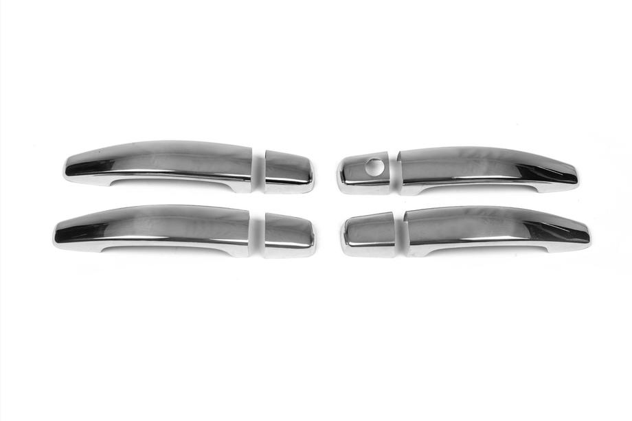 Opel Vectra C 2002-2008 гг. Хромированные Накладки на Ручки (4 шт., Нержавейка) Carmos - Турецкая Нержавеющая Сталь Фото 2