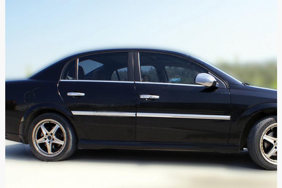 Opel Vectra C 2002-2008 гг. Наружные молдинги окон нержавейка (4 шт) Фото 3