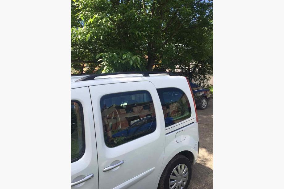 Renault Kangoo 2008–2020 гг. Черные рейлинги Фото 5
