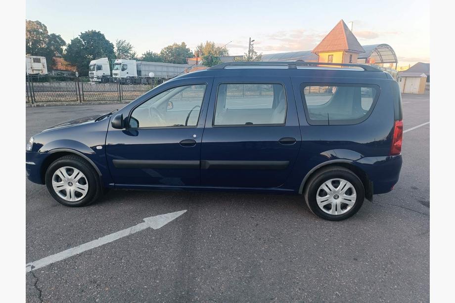 Renault Logan MCV 2005-2013 гг. Черные рейлинги Фото 4
