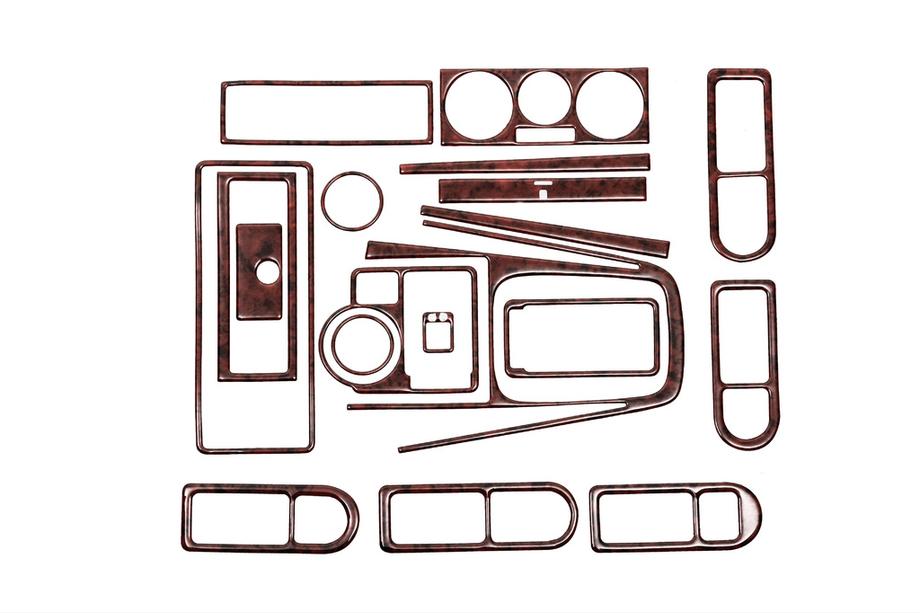 Volkswagen Golf 4 1998-2004 накладки на панель цвет титан Image
