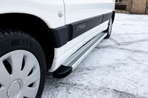 Citroen Berlingo 1996-2008 гг. Боковые Подножки Maya V2 (2 шт., Алюминий) фото 2