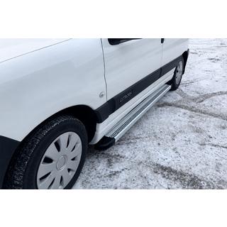 Боковые Подножки Maya V2 (2 шт., Алюминий) Citroen Berlingo 1996-2008 гг. фото 1