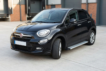 Fiat 500X 2014-2024 гг. Боковые Подножки Maya V2 (2 шт., Алюминий) фото 1