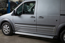 Ford Connect 2002–2006 гг. Боковые Подножки Maya V2 (2 шт., Алюминий) фото 1