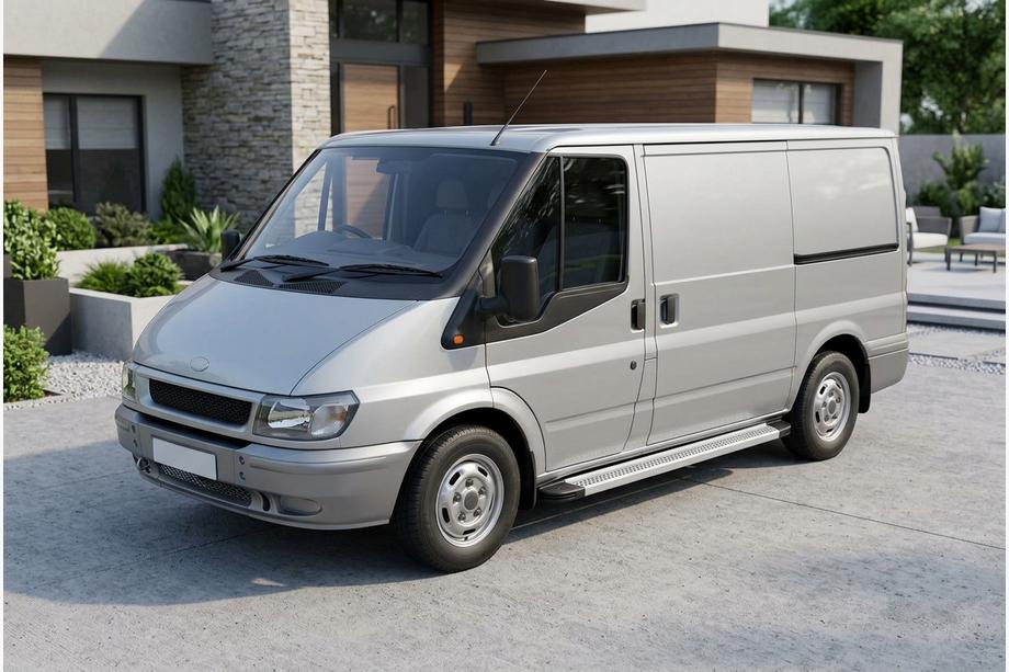 Ford Transit 2000–2014 гг. Боковые Подножки Maya V2 (2 шт., Алюминий) Image