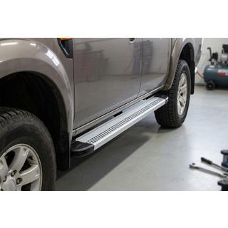 Боковые Подножки Maya V2 (2 шт., Алюминий) Ford Ranger 2007-2011 гг. фото 1