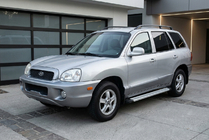 Hyundai Santa Fe 1 2000-2006 гг. Боковые Подножки Maya V2 (2 шт., Алюминий) фото 1