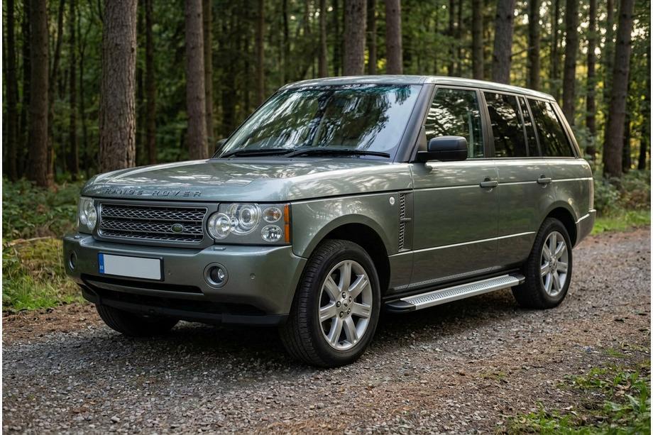 Range Rover III L322 2002-2012 гг. Боковые Подножки Maya V2 (2 шт., Алюминий) Image