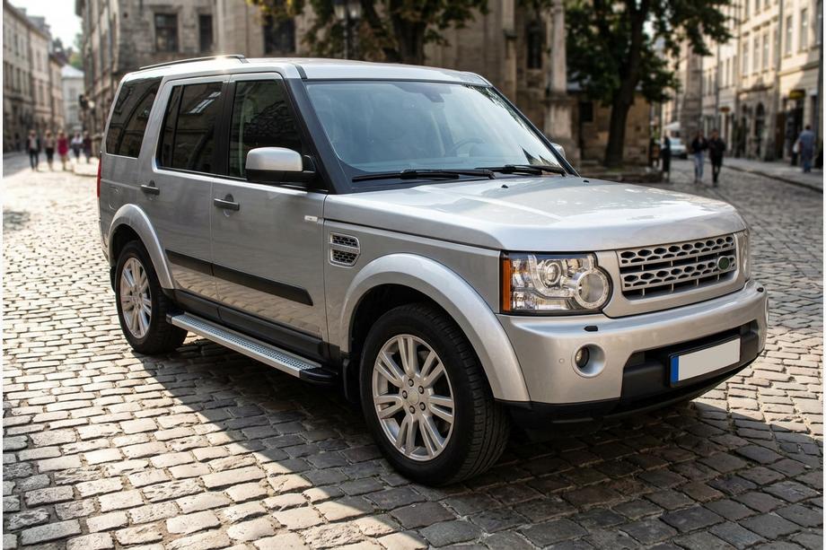 Land Rover Discovery IV 2009-2017 гг. Боковые Подножки Maya V2 (2 шт., Алюминий) Image