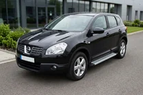 Nissan Qashqai 2007-2010 гг. Боковые Подножки Maya V2 (2 шт., Алюминий) фото 1