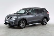 Nissan X-trail T32/Rogue 2014-2021 гг. Боковые Подножки Maya V2 (2 шт., Алюминий) фото 1