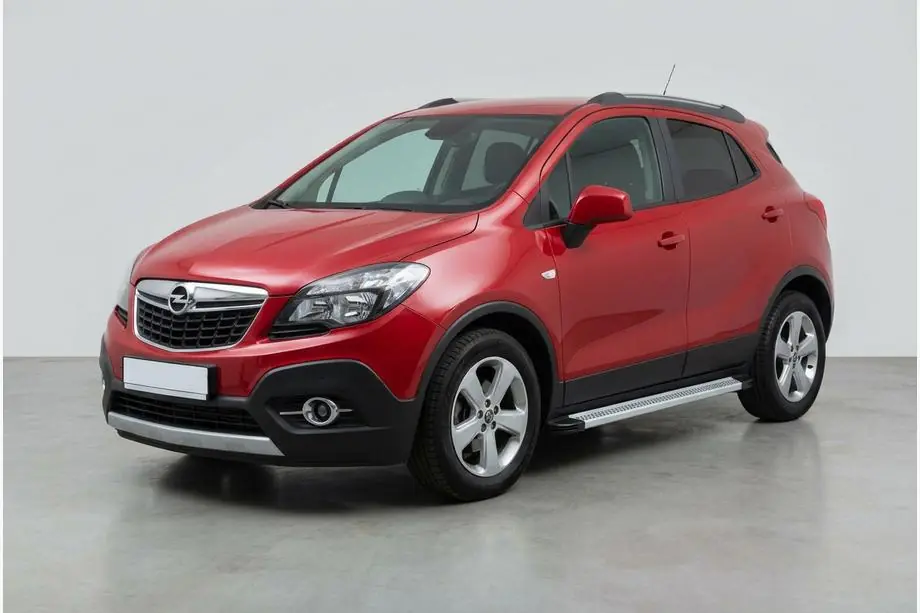 Opel Mokka 2012-2021 гг. Боковые Подножки Maya V2 (2 шт., Алюминий) Image