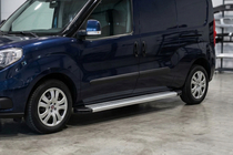 Opel Combo 2012-2018 гг. Боковые Подножки Maya V2 (2 шт., Алюминий) фото 1