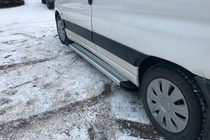 Peugeot Partner 1996-2008 гг. Боковые Подножки Maya V2 (2 шт., Алюминий) фото 1