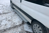 Peugeot Partner 1996-2008 гг. Боковые Подножки Maya V2 (2 шт., Алюминий) фото 2