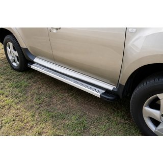 Боковые Подножки Maya V2 (2 шт., Алюминий) Renault Duster 2008–2017 гг. фото 1