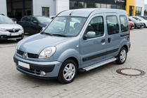 Renault Kangoo 1998-2008 гг. Боковые Подножки Maya V2 (2 шт., Алюминий) фото 1