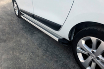 Renault Lodgy 2013-2022 гг. Боковые Подножки Maya V2 (2 шт., Алюминий) фото 3