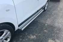 Renault Lodgy 2013-2022 гг. Боковые Подножки Maya V2 (2 шт., Алюминий) фото 4