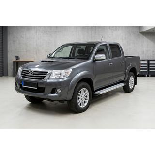 Боковые Подножки Maya V2 (2 шт., Алюминий) Toyota Hilux 2006-2015 гг. фото 1