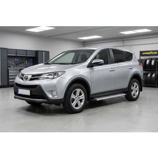 Боковые Подножки Maya V2 (2 шт., Алюминий) Toyota Rav 4 2013-2018 гг. фото 1