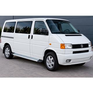 Боковые Подножки Maya V2 (2 шт., Алюминий) Volkswagen T4 Transporter 1990-2003 гг. фото 1