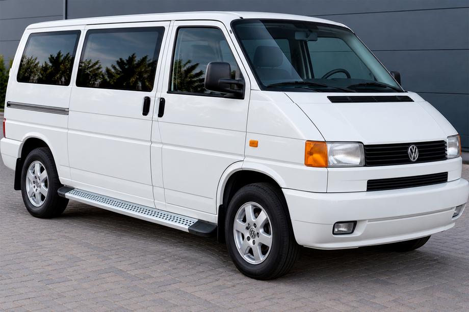 Volkswagen T4 Transporter 1990-2003 гг. Боковые Подножки Maya V2 (2 шт., Алюминий) Фото 1