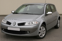 Renault Megane II 2004-2009 гг. Накладки на Зеркала (2 шт., пластик) фото 1