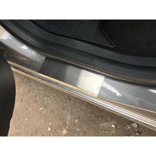 Накладки на Пороги Nataniko (4 шт., Нержавейка) Renault Scenic/Grand 2009-2016 гг. фото 4