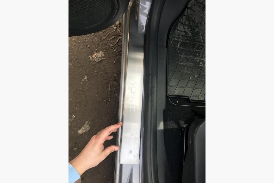 Renault Scenic/Grand 2009-2016 гг. Накладки на Пороги Nataniko (4 шт., Нержавейка) Фото 3