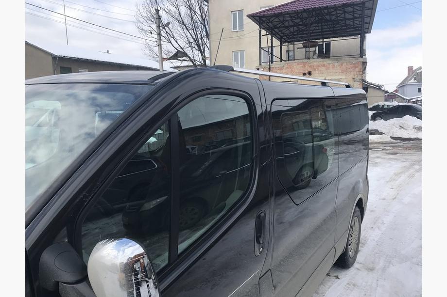 Renault Trafic 2001–2015 гг. Хромированные Рейлинги Длинные, Чугунные Ножки Фото 9
